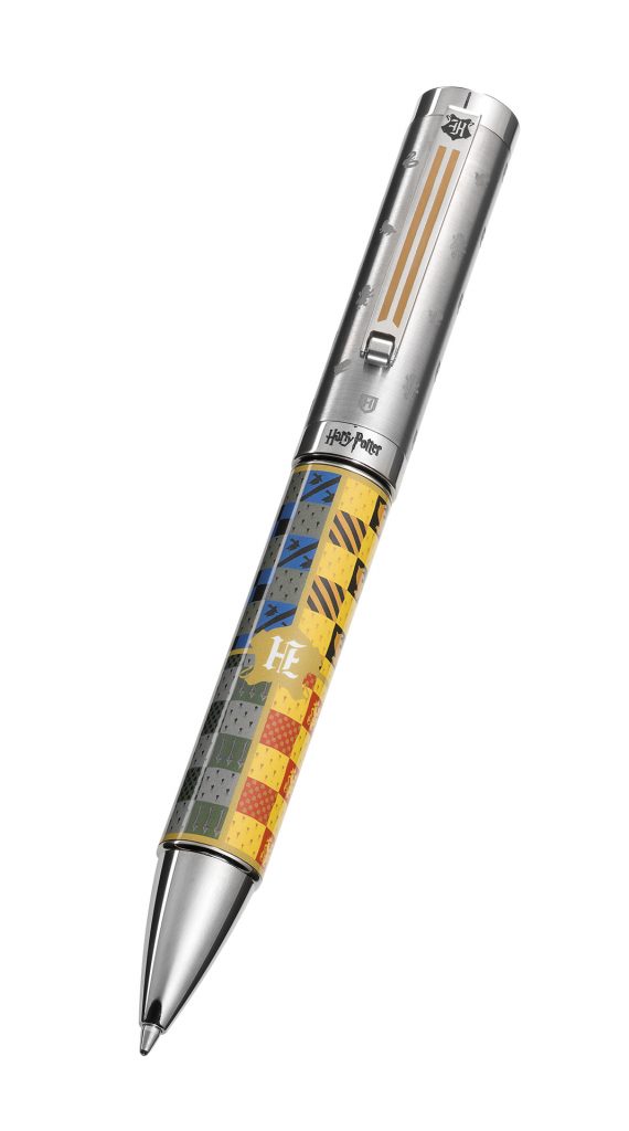 Montegrappa Harry Potter Füllfederhalter – Hogwarts Design, Edelstahl, Feder M, 14,1 Cm