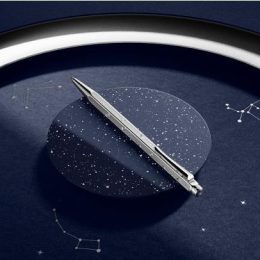 Set ECRIDOR™ COSMIC BLUE penna a sfera e astuccio in cuoio - Edizione speciale