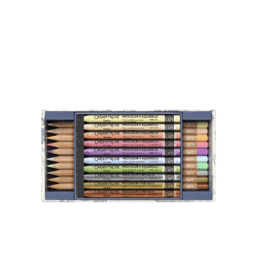 Set Multi-Prodotti 10 Matite Colorate & 10 Pastelli Neocolor™ II Aquarelle Toile de Jouy